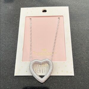 Heart Outline Necklace in Silver (NEW in packaging)